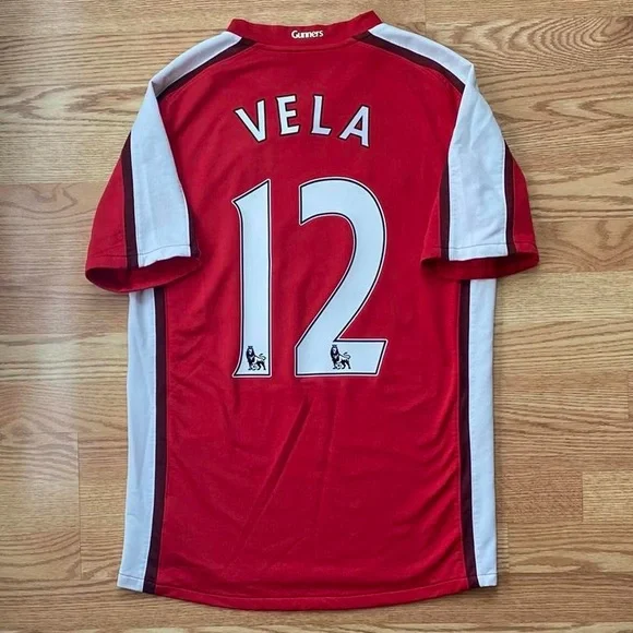 Arsenal Vela 2008 09 10 home Premier League jersey - Picture 1 of 8